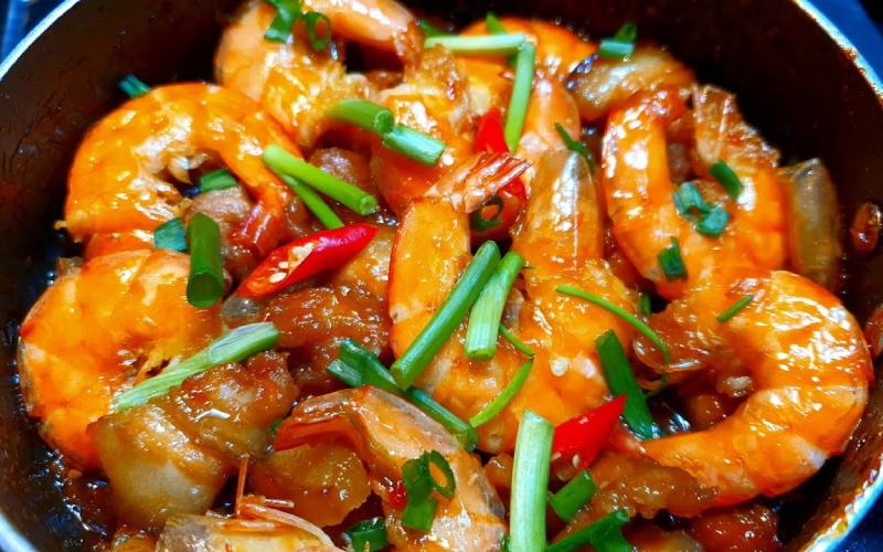 Tôm Rim Ba Rọi