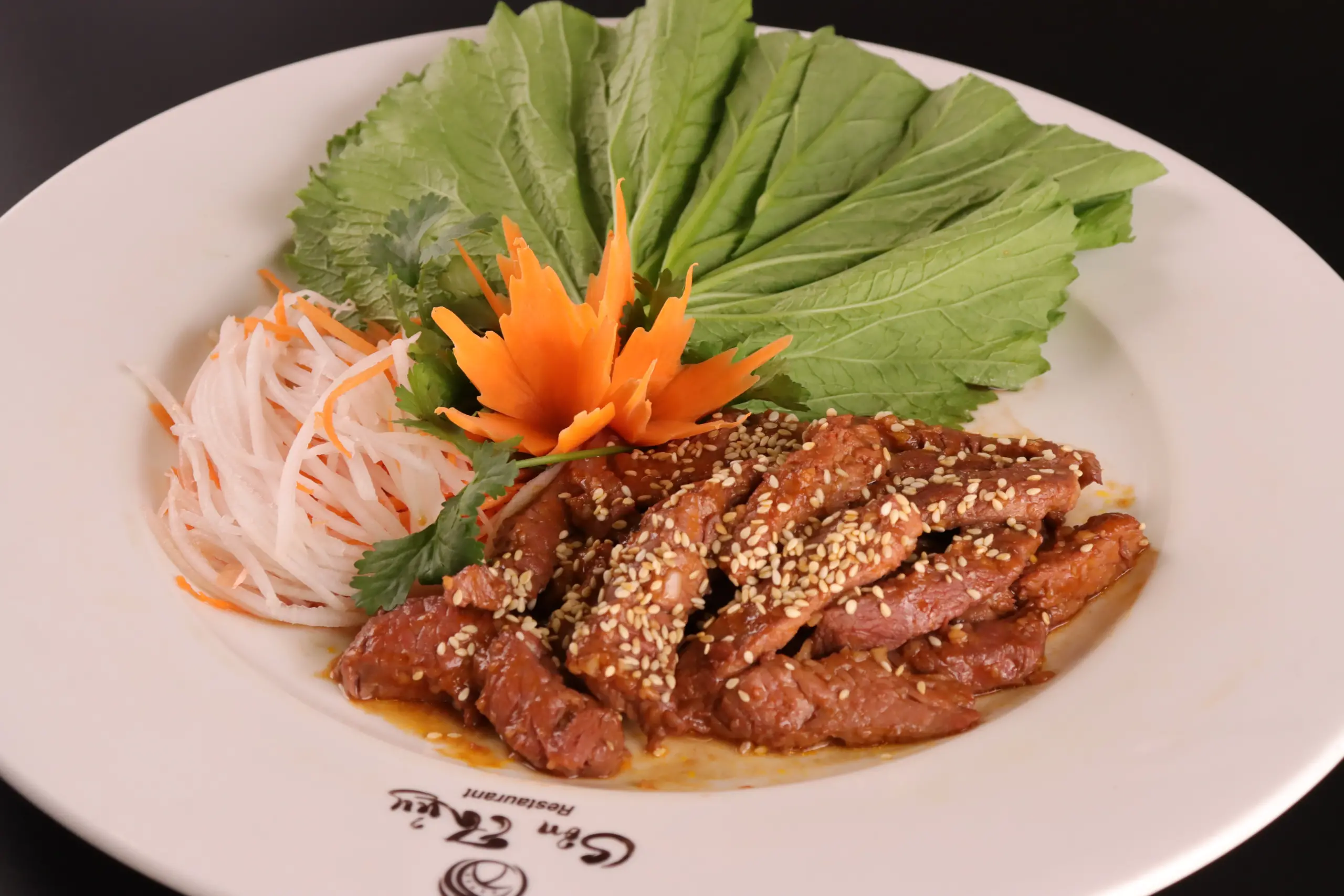 Bò Fuji Cuộn Cải Xanh