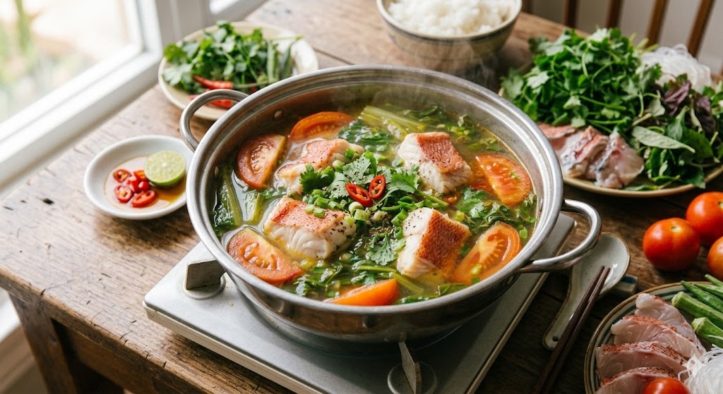 Cá Bò Giáp Nấu Măng Chua