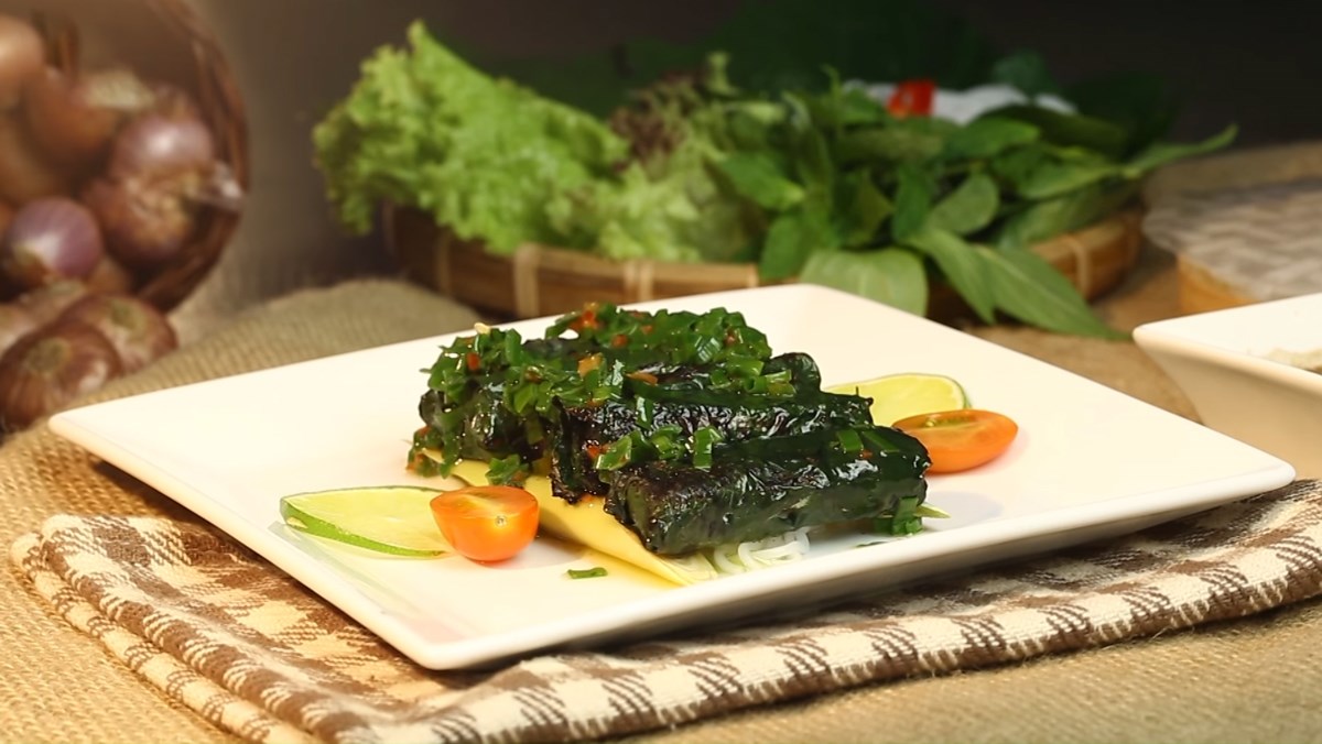 Cá Chình Lóc Nướng Lá Lốt