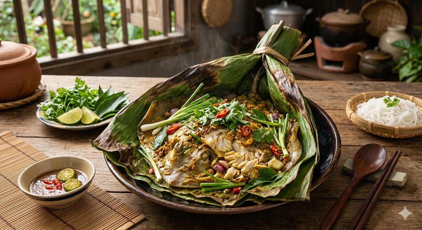Cá Đuối Hấp Lá Chuối