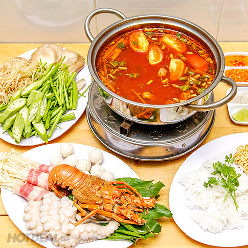 Tôm Hùm Bông Lẩu Thái Phô Mai