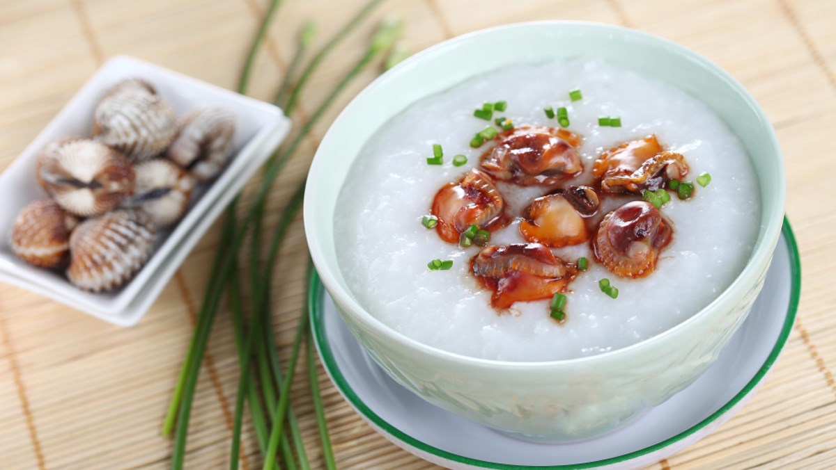 Sò Huyết Cồ Nấu Cháo
