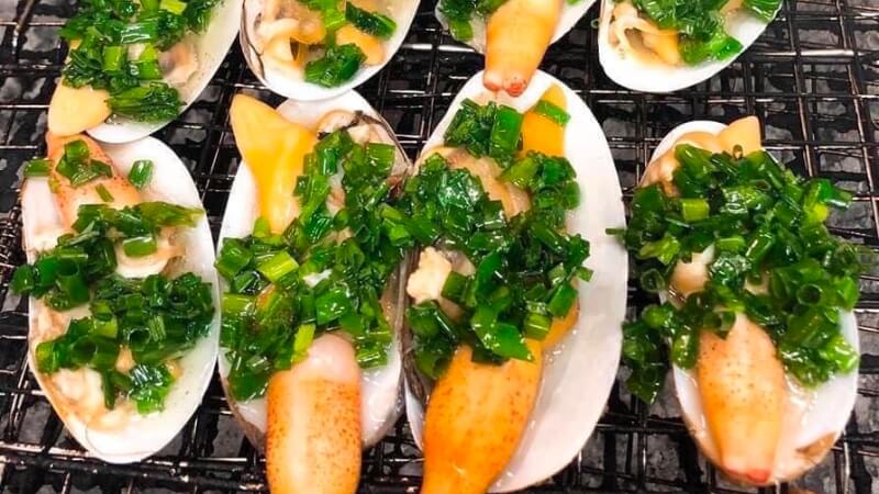 Tu Hài Nướng Mỡ Hành