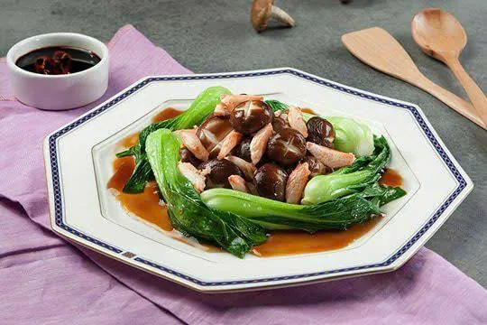 Rau Cải Thìa Xào Nấm Đông Cô